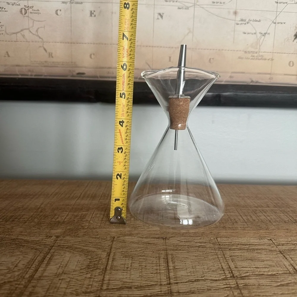 SIN Fauna Glass Oil Cruet | Handblown Hourglass Design